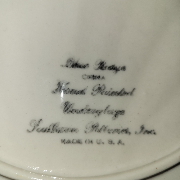 Vintage Blue Ridge Southern Potteries Flat Shell BonBon Dish Nove Rose Pattern - Picture 3 of 6